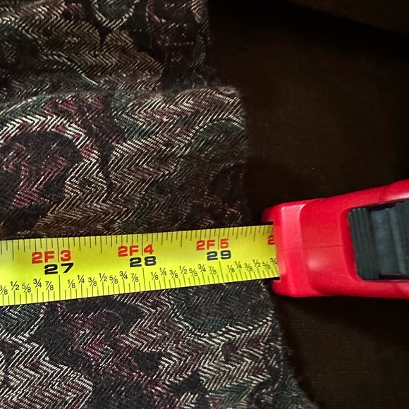 First Option Too Vintage Paisley Design Pleaded Sz XL Elastic Waist Runs… - Picture 10 of 11